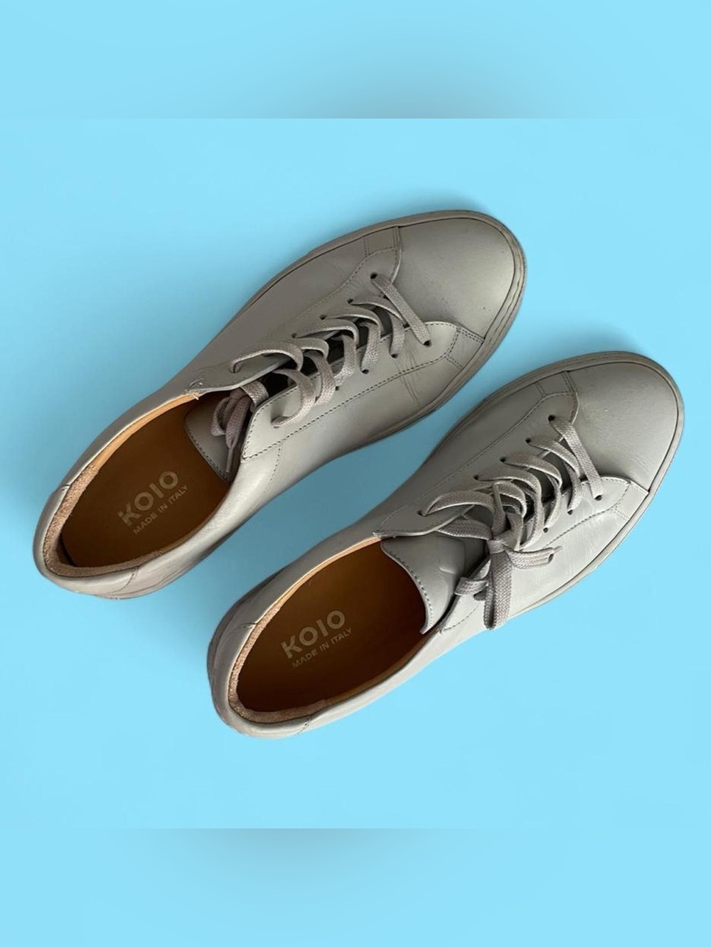 KOIO Men’s Leather Low-Top Sneakers